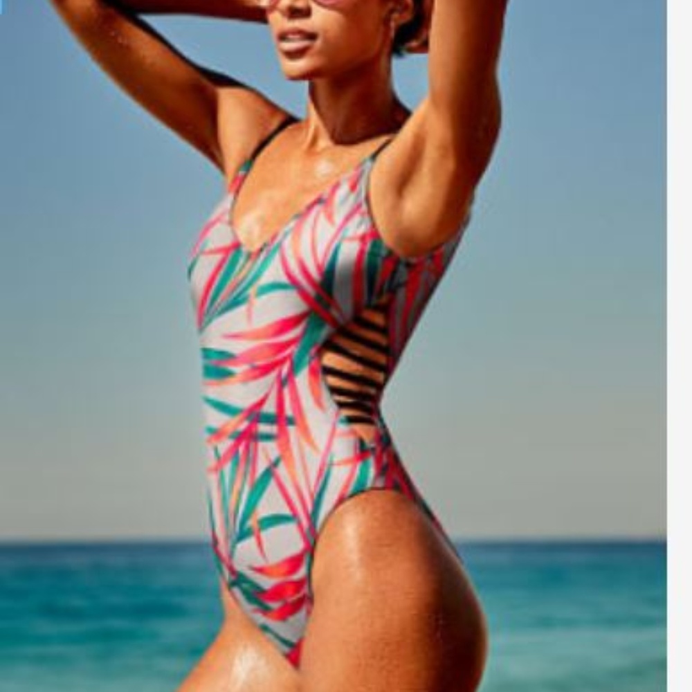VS Pink Strappy Side One-Piece